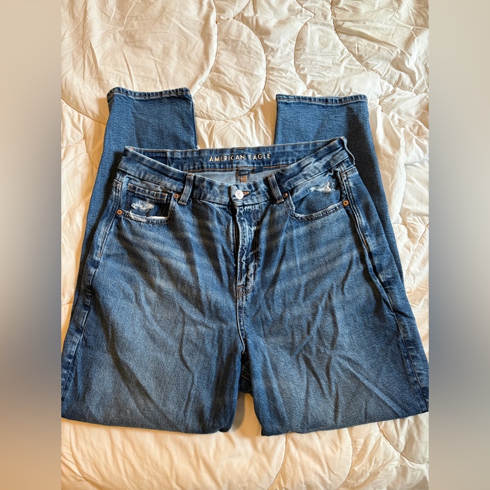 American Eagle curvy mom jeans long